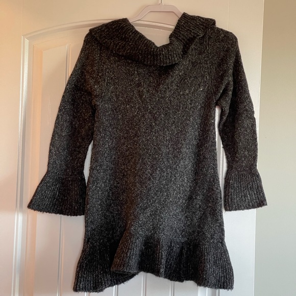 APT. 9 Women's Gray Cardigan Sweater Top Wool Ruffle Rhinestone Pockets, Sz S - Picture 11 of 16